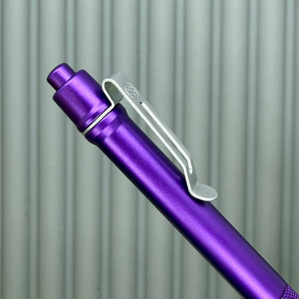 > Spoke Click Model C: Aluminum, Purple / Knurled Aluminum Grip