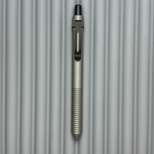 > Spoke Click Model C: Matte Titanium /  Grooved Grip (black accents)