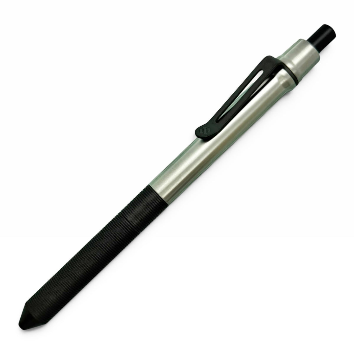 > Spoke Click Model CX-E: Satin Titanium / Black Ti Grooved Grip & Clip (Pentel® EnerGel refill) (Copy)