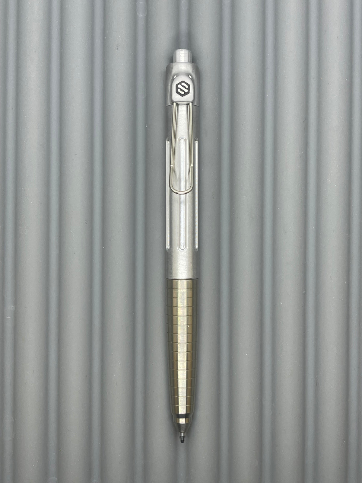 Spoke Click Prototype (Alpha): Titanium Taper Grip, Bare Aluminum Barrel
