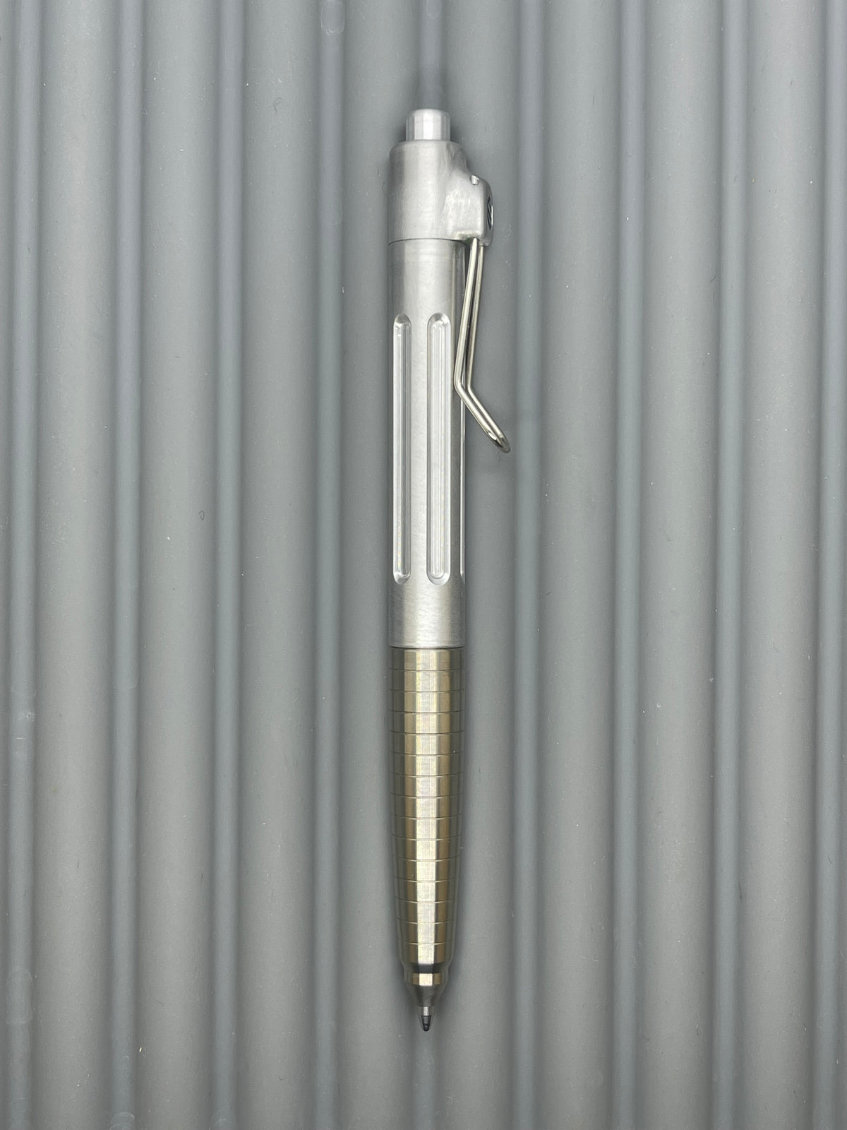 Spoke Click Prototype (Alpha): Titanium Taper Grip, Bare Aluminum Barrel