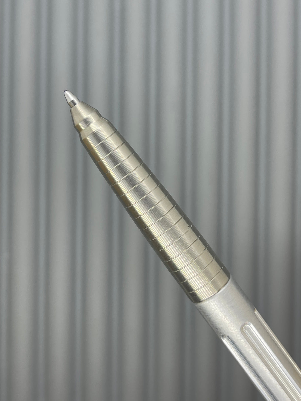 Spoke Click Prototype (Alpha): Titanium Taper Grip, Bare Aluminum Barrel