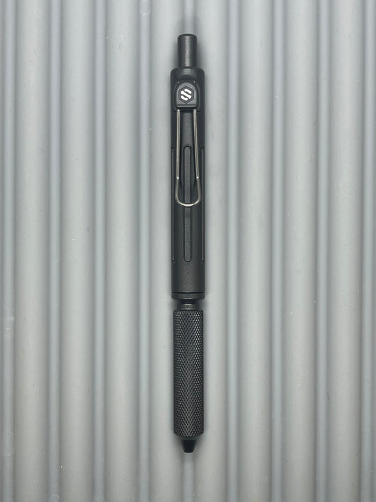 Spoke Click Prototype (Alpha): Black Aluminum Knurl Grip, Black Aluminum Barrel