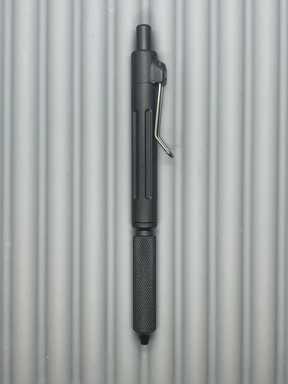 Spoke Click Prototype (Alpha): Black Aluminum Knurl Grip, Black Aluminum Barrel