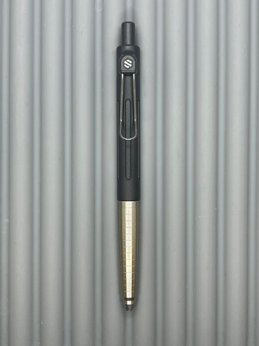Spoke Click Prototype (Alpha): Titanium Taper Grip, Black Aluminum Barrel