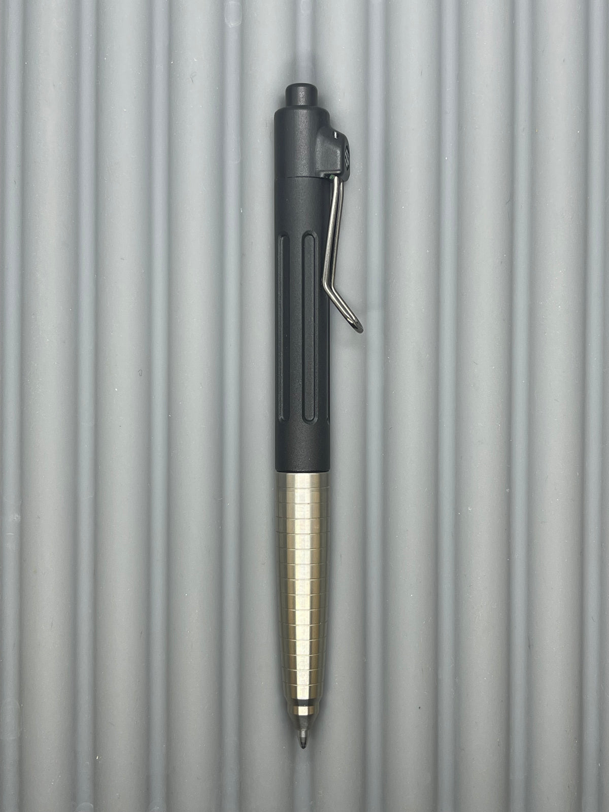Spoke Click Prototype (Alpha): Titanium Taper Grip, Black Aluminum Barrel