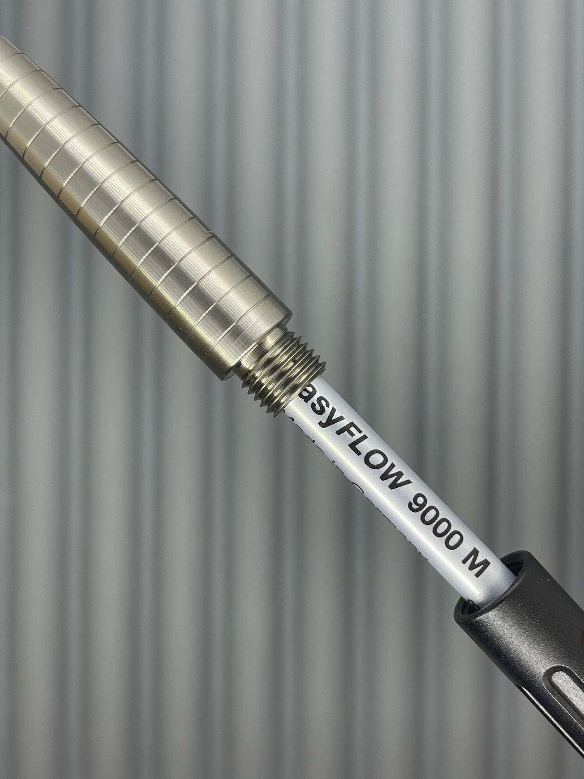 Spoke Click Prototype (Alpha): Titanium Taper Grip, Black Aluminum Barrel