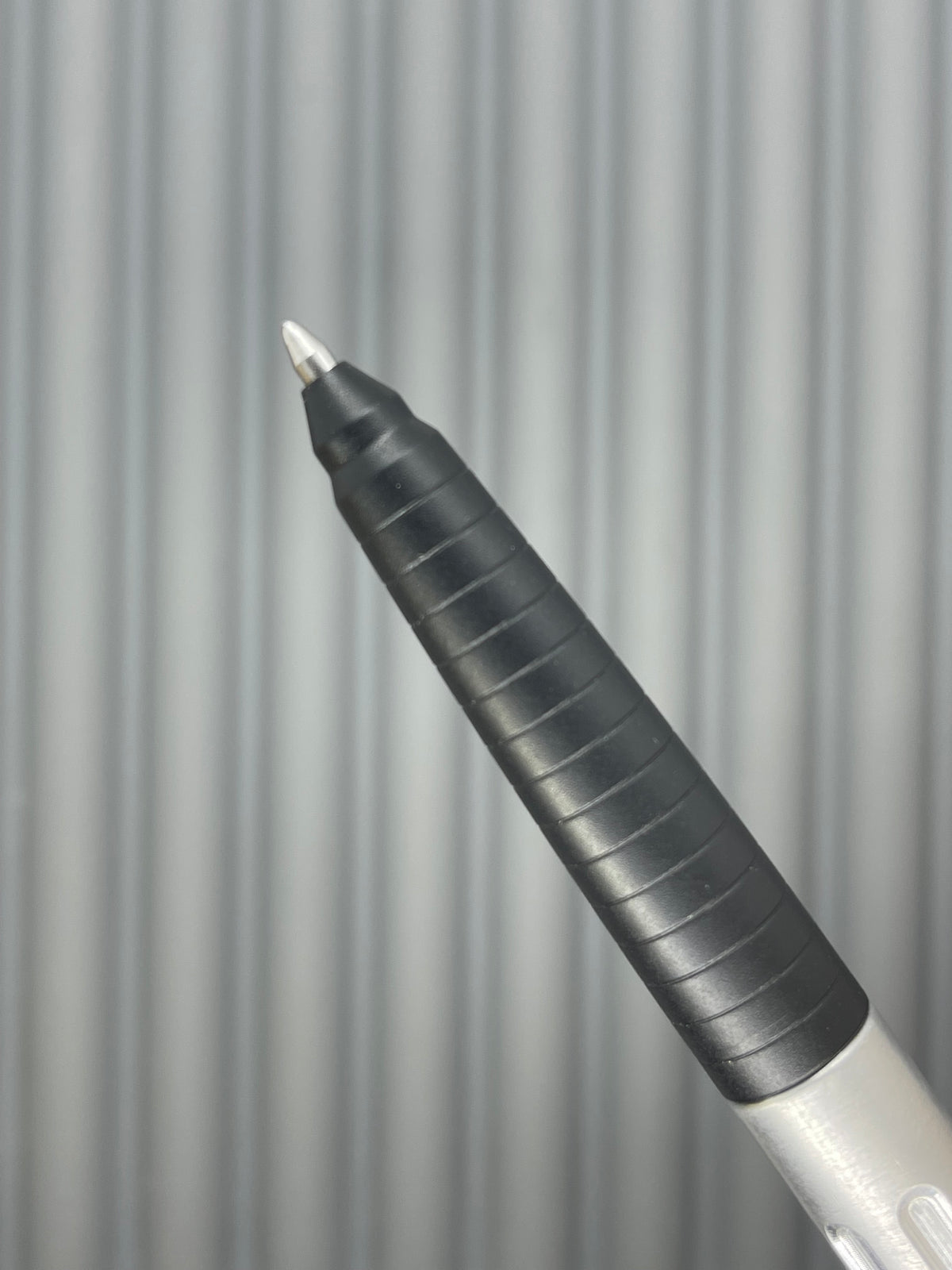 Spoke Click Prototype (Alpha): Black Aluminum Taper Grip, Bare Aluminum Barrel