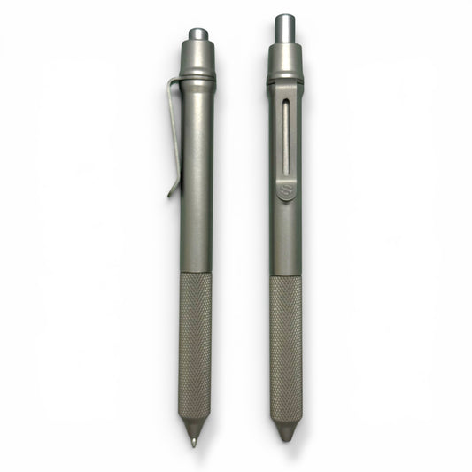 > Spoke Click Model C: Matte Titanium /  Knurled Grip