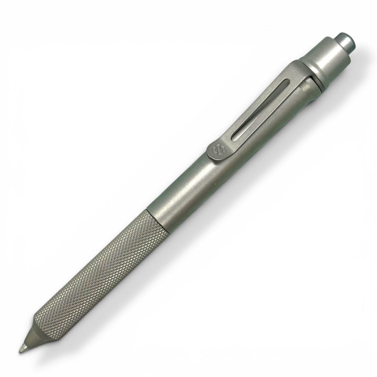 > Spoke Click Model C: Matte Titanium /  Knurled Grip