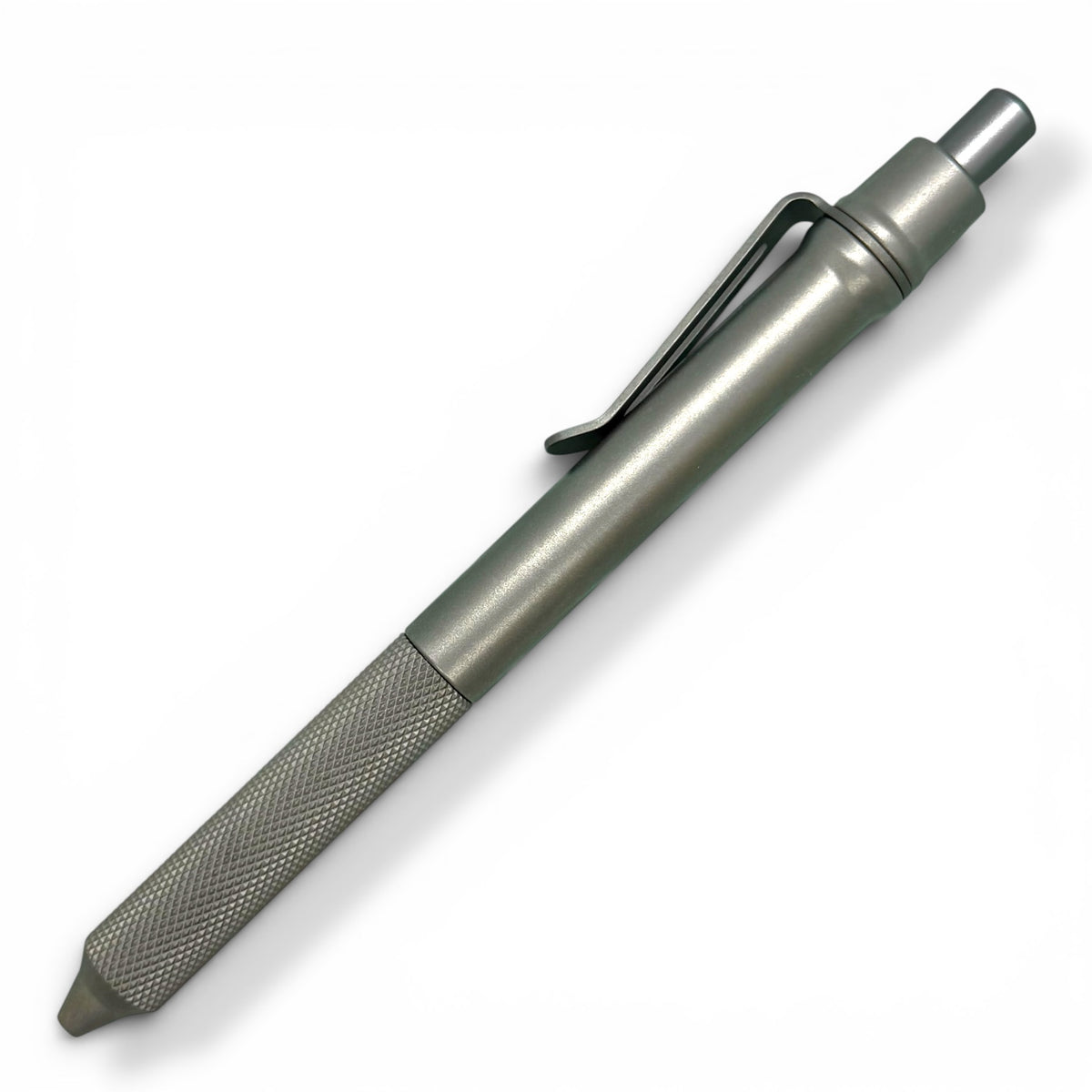 > Spoke Click Model C: Matte Titanium /  Knurled Grip