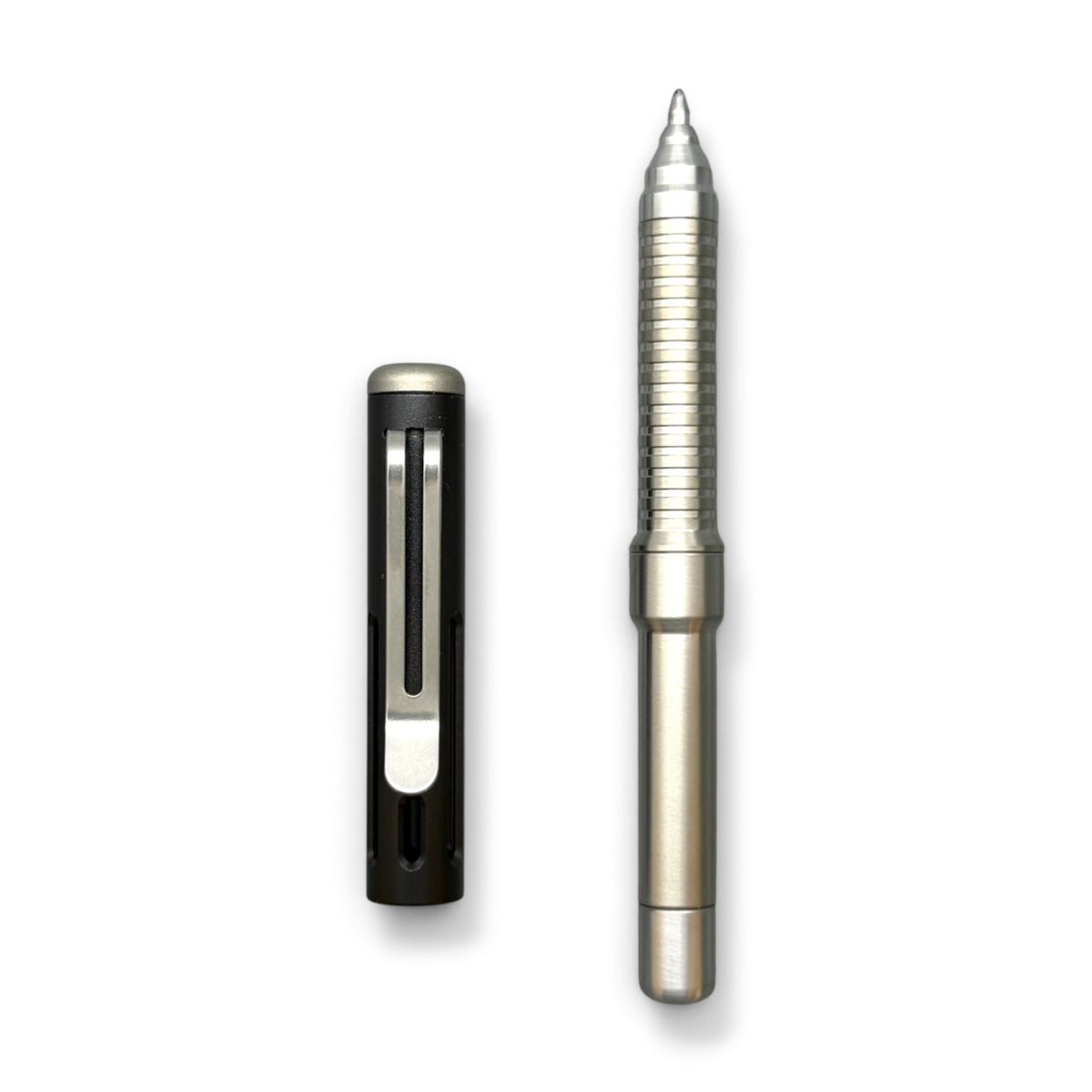 Roady  / Titanium - Groove Grip - Slotted Black Aluminum Cap